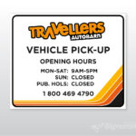 Opening Hours Window Decal